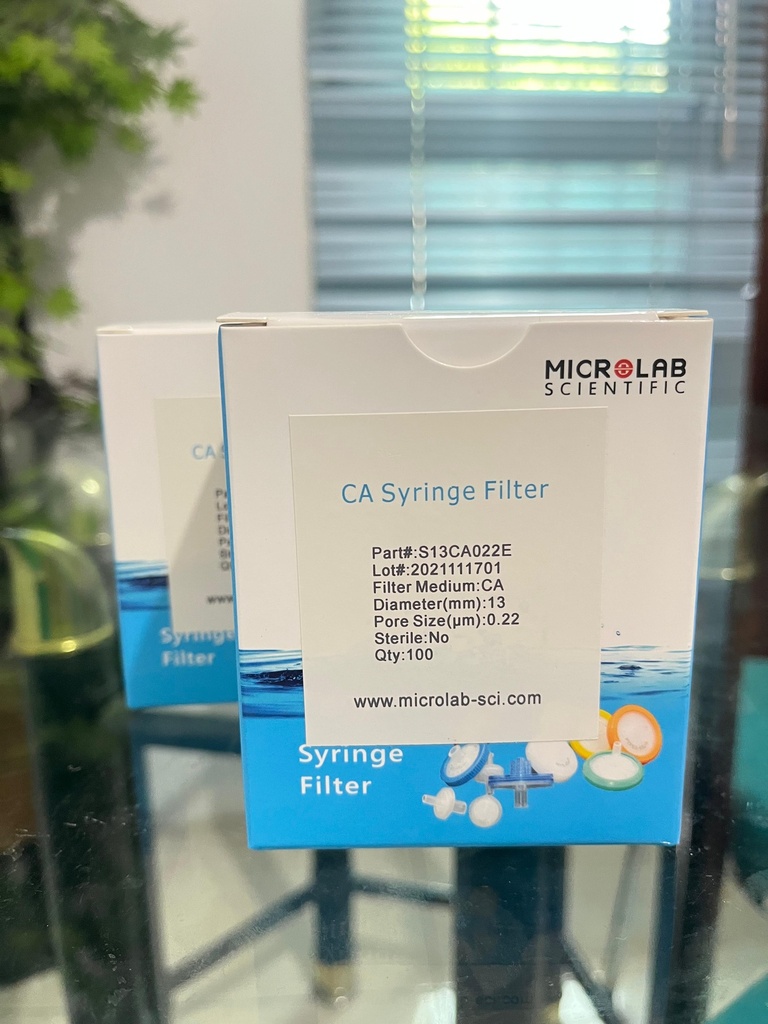 CA Syringe Filter 13 mm 0.22 um