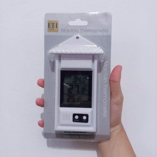 Thermometer Simultaneously Display Actual ETI Digital Max Min