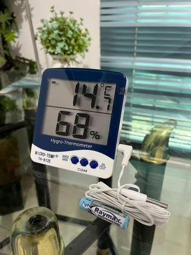 Thermohygrometer Indoor Outdoor TH-812E / Thermo Hygrometer Ruangan