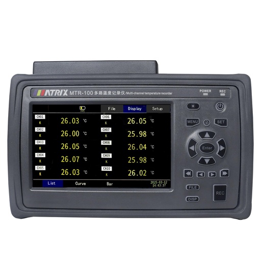 Multi Channel Temperature Data Logger 10 Channel MTR-100