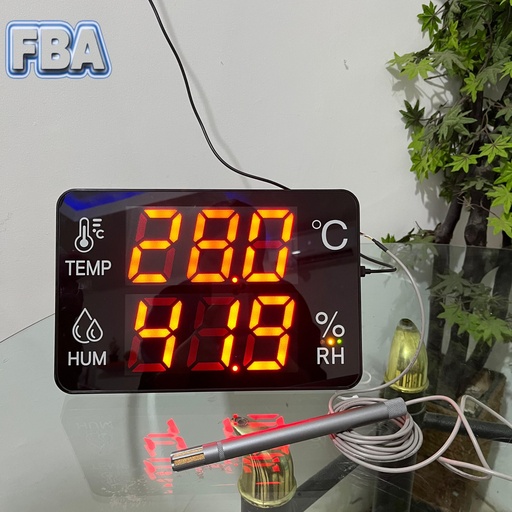 Thermohygrometer 14 Inch dengan External Sensor Dust Proof Panjang Kabel 3meter